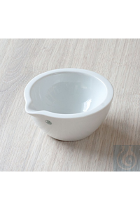 Porcelain mortar inside glazed, Ø 90 x H 56 x V 160 ml, DIN 12 906